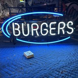 Burgers Neon Sign