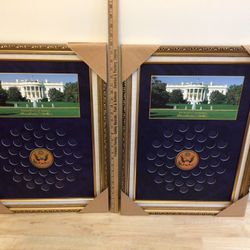 USA Presidential Dollars Display Frame