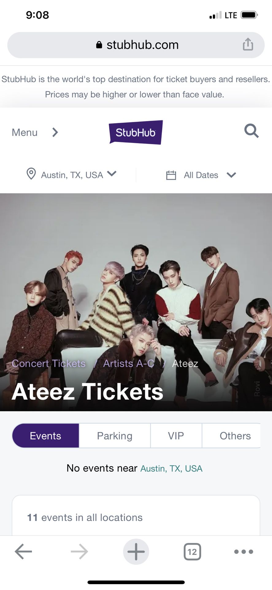 Ateez Concert Ticket For ATL