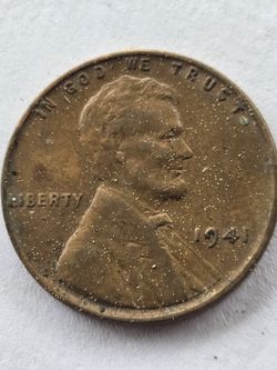 1941 Wheat Penny National Known Error 1 Cent Coin