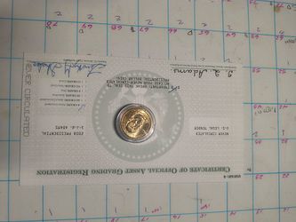 2008 Presidential John Quincy Adams Dollar Coin Never Circulated