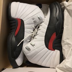 Jordan 12  gs size 6.5 red/black/white
