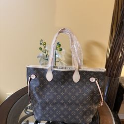 Louis Vuitton Women Monogram Neverfull Tote Bag