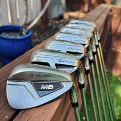 TaylorMade M6 Irons (5 - AW) RH Steel Shaft 
