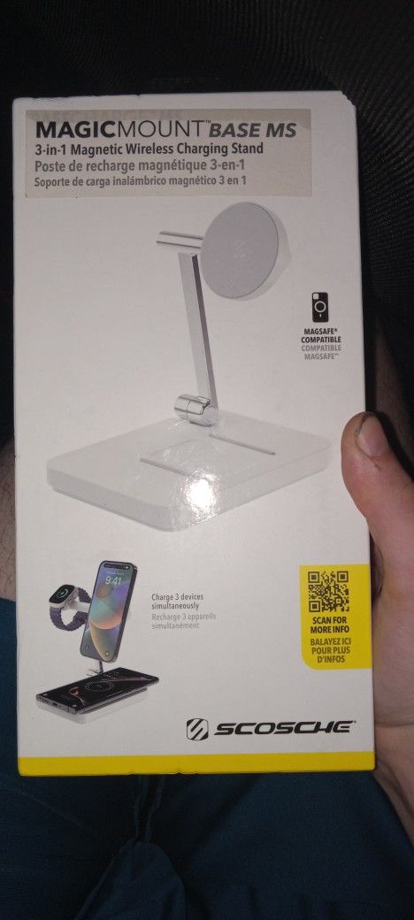 Magic Mount 3 In 1 Magnetic wireless Charging Stand