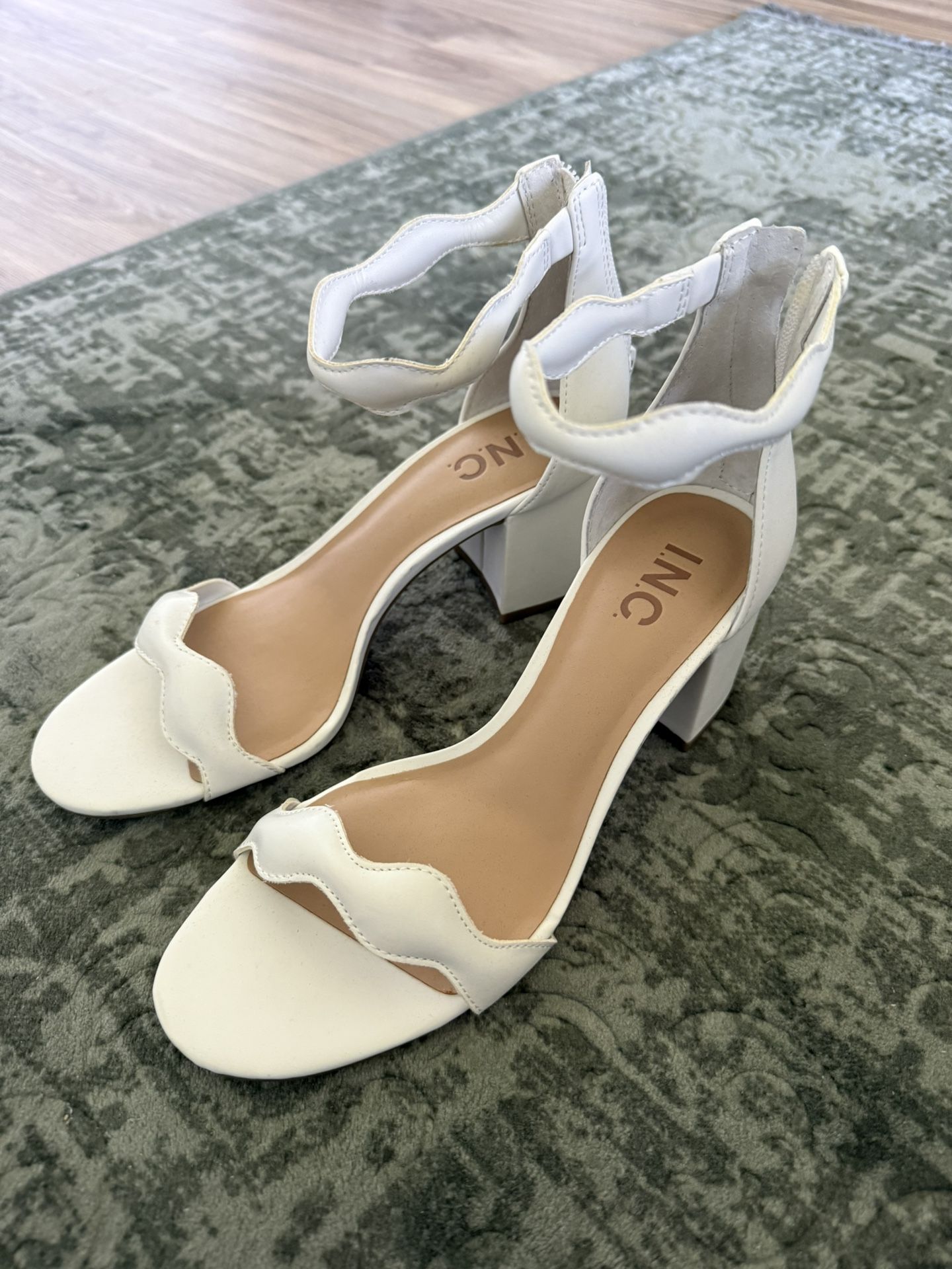 White I.N.C. Heels
