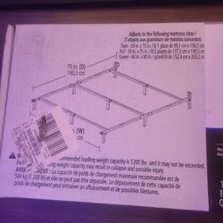 MAINSTAYS ADJUSTABLE BED FRAME 