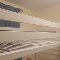Twin Sized Bed Metal Frame White