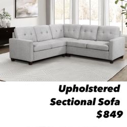 Sectional Sofa. $53 Down Payment 