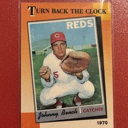 1990 Topps “Turn Back The Clock” Johnny Bench