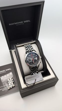 Raymond Weil Freelancer 42mm Chronograph Swiss Automatic Chronograph Stainless Steel w/Box & Tag