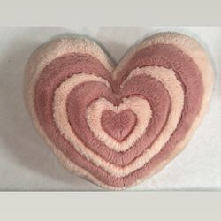 Layered Heart Plush Pillow - Soft Pink Aesthetic💗