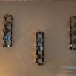 6 X Ikea Stainless Steel 4-bottle Wine Rack