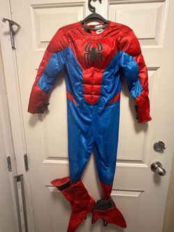 Spider-Man Kids Muscle Costume with Boot Covers