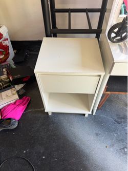 White nightstand $20