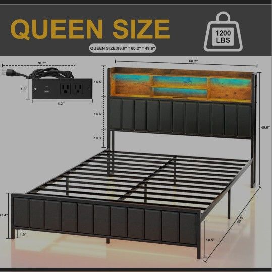Queen Bed Frame New