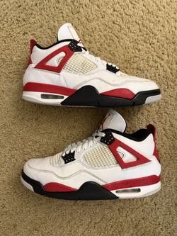 Size 10.5 (Pre owned, no box) - Air jordan 4 retro red cement 