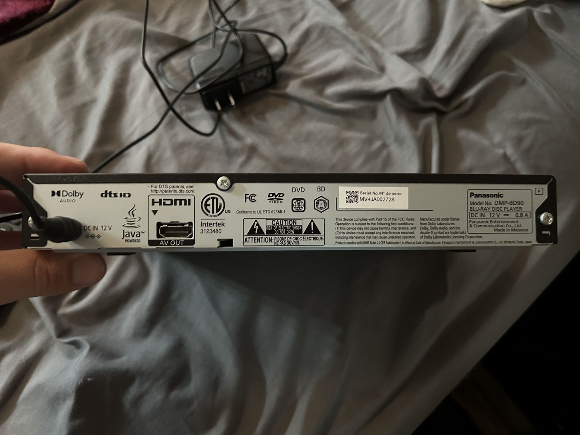 Blueray DVD Player With Remote