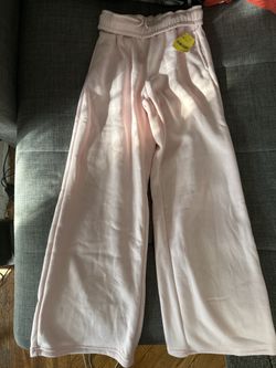 Pink Wide Leg Sweatpants