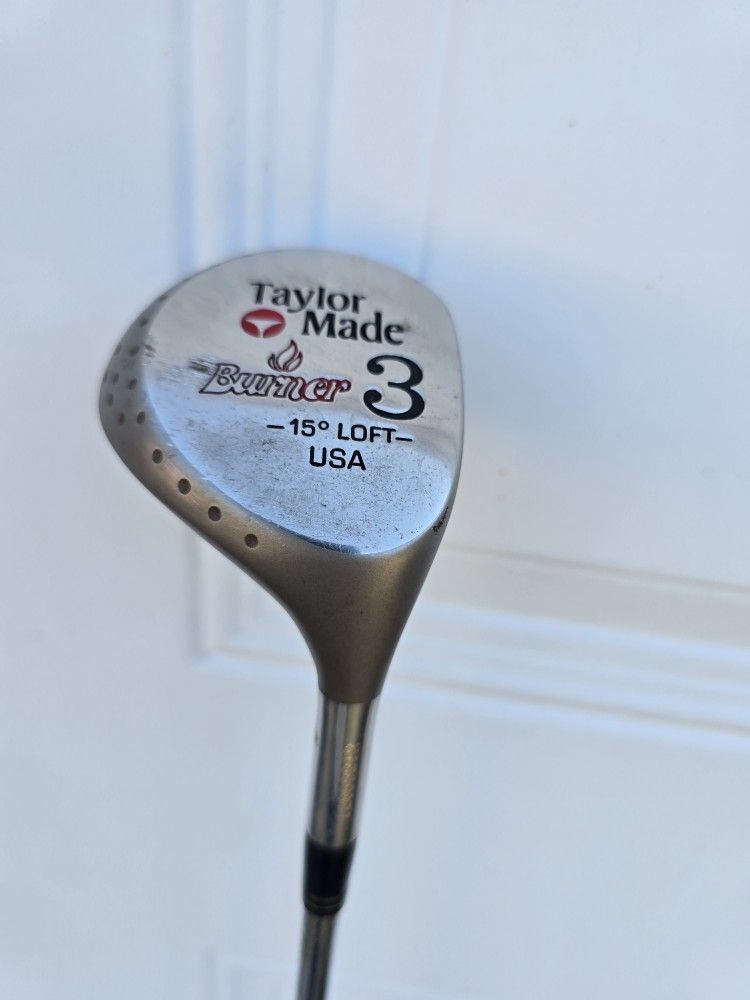 TAYLORMADE Burner 3 Wood 15 Degree Loft Right Handed Steel Shaft Golf Club 43”