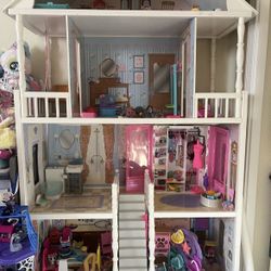 FREE  KID KRAFT KIDS DOLL HOUSE !Wooden Doll House For Girls 