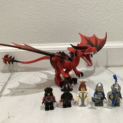 LEGO 2013 Dragon Mountain Figures and Dragon