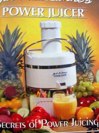Jack Lalanne's Power Juicer White CL-003AP Juice Extractor W/ Recipes .. this is brand new, never out of box.