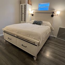 Queen Size Bed Frame Bobs Discount Furniture