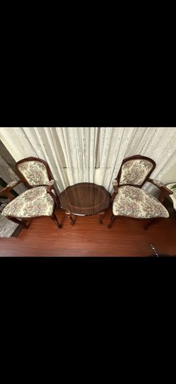 Chairs and Small Table