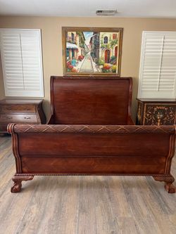 Cal King Sleigh Bed Frame