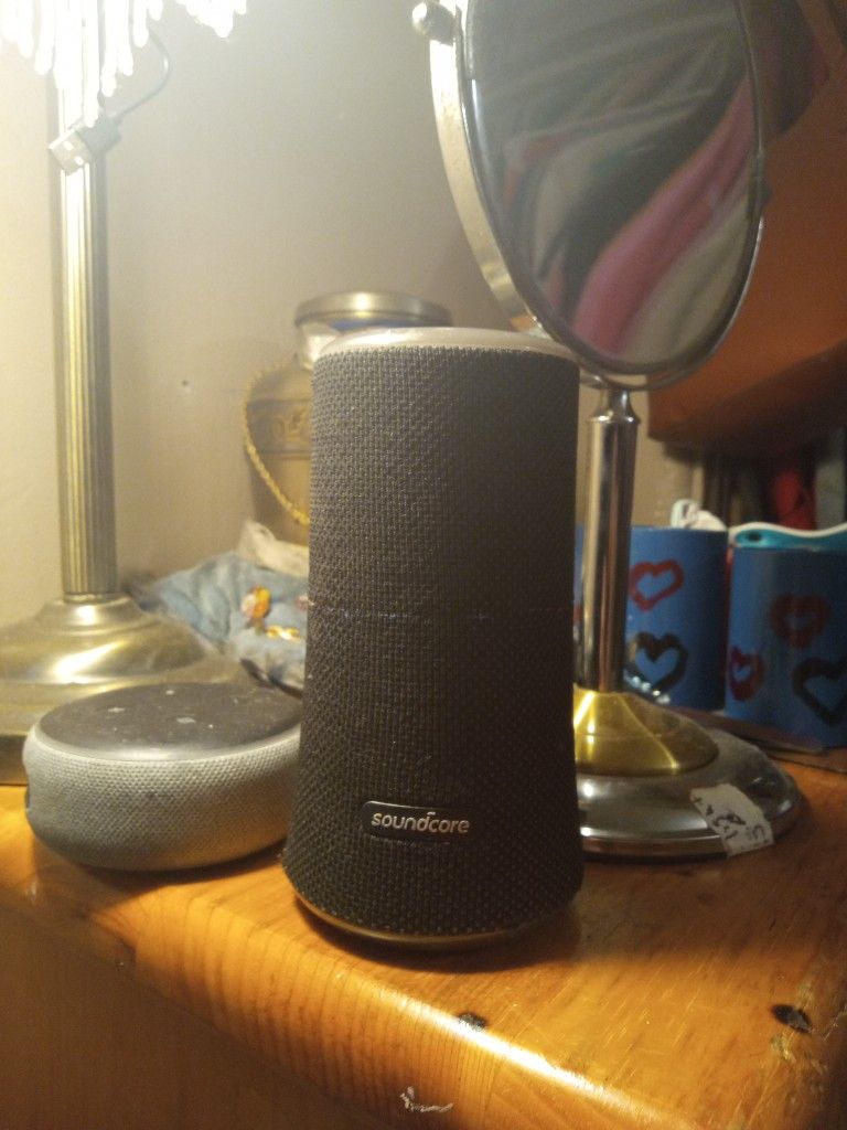 Anker Soundcore Flare 2, a portable Bluetooth speaker.