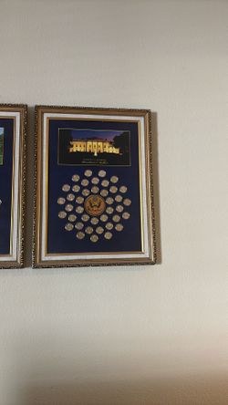 Presidential coin frame