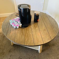 Coffee Maker And Table 