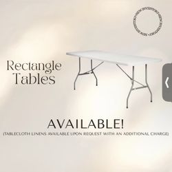 Rectangle Tables *For rent only*
