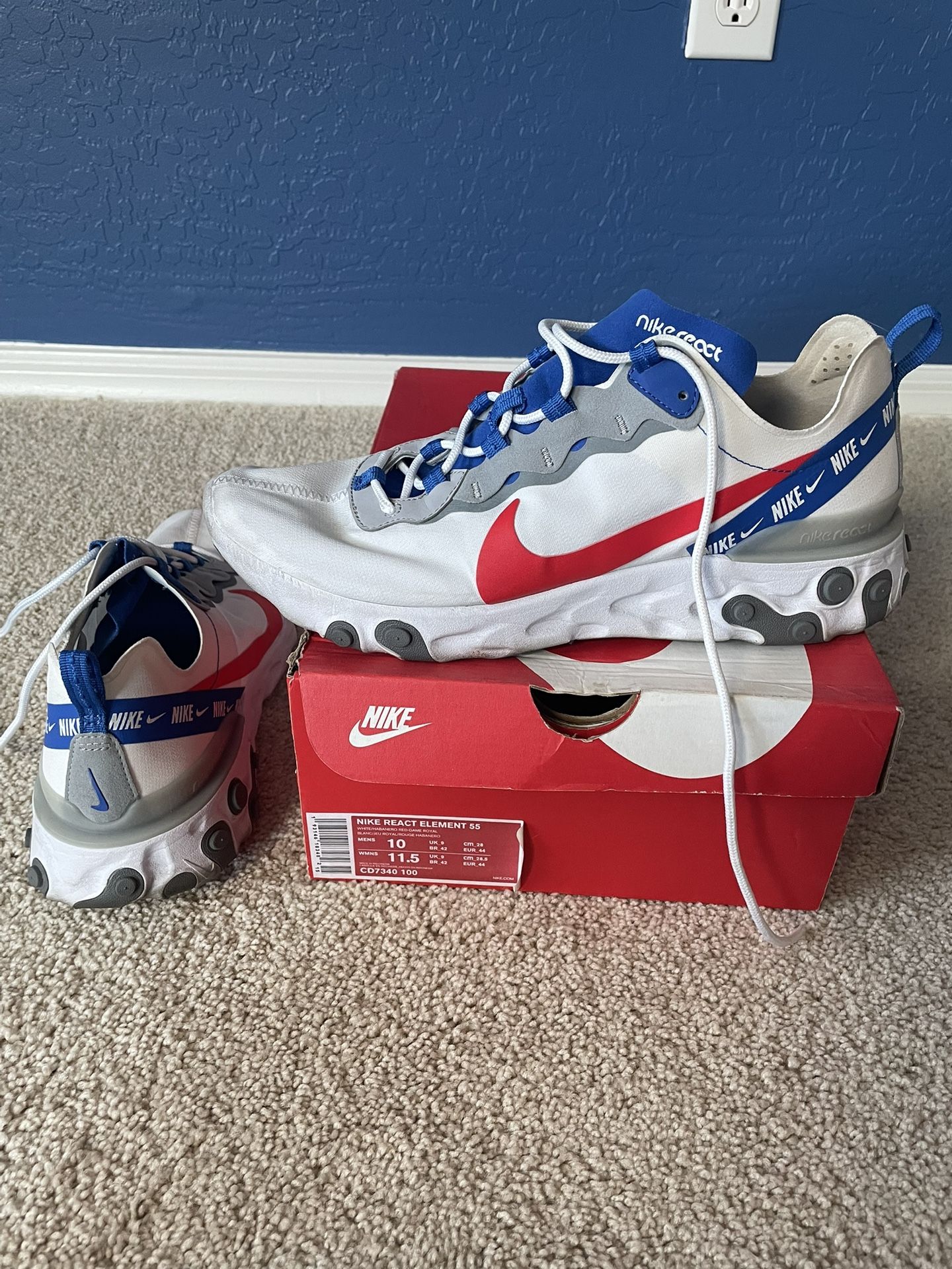 Mens Nike React Element Size 10