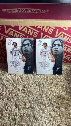 Topps Stephon Castle Spurs Round 1 Pick 4 Cards (x2)