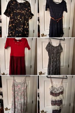 Dresses L/XL, few S/XS