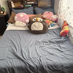 Full Bed Frame with 4 Storage Drawers