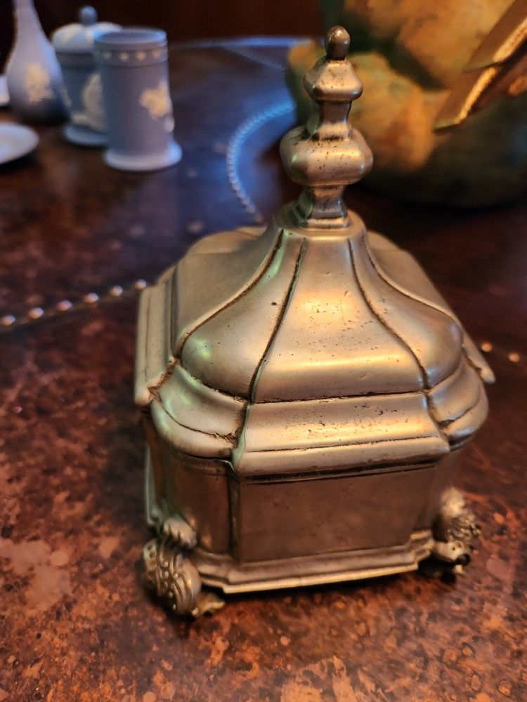 Antique Pewter Portugal Basin