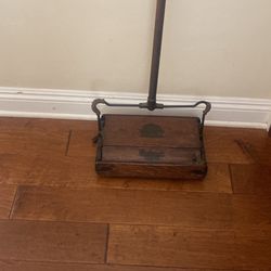 Vintage antique wooden carpet sweeper by Ewbank