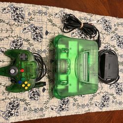 N64 Jungle Green console