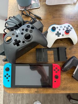 Nintendo Switch 1 Console with Controllers and Accessories