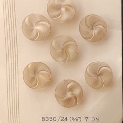 Exquisite Classic Carded Buttons  7 5/8 " 