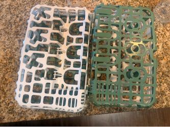 Baby glass jars/ Dishwasher Basket for Small Baby Bottle Parts
