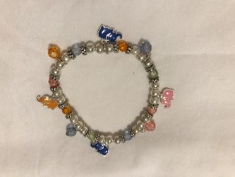 Delicate elephant charm bracelet