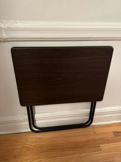 Espresso Colored Wood Grain Folding Table. Pickup in Park Slope.