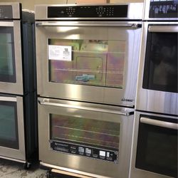 New Open Box Dacor Double Wall Oven 30”wide In Stainless Steel