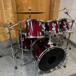 Tama Drums With Sabian Cymbals