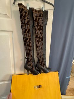 Authentic Fendi Over The Knee Boots