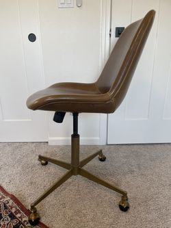 Bi cast leather outlet molded tyler office chair